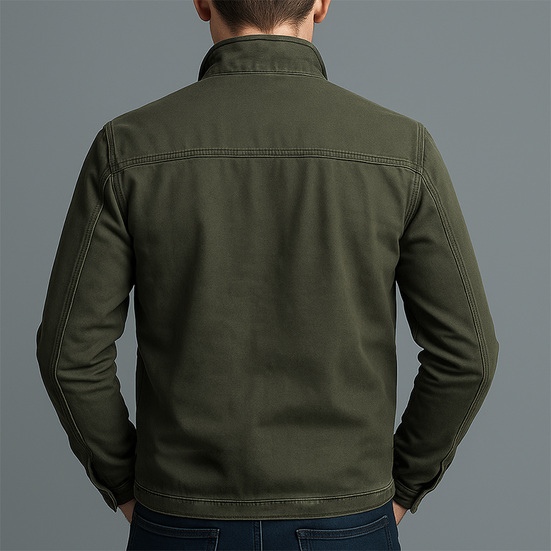 Renzo™ | Chaqueta clásica de algodón con cremallera